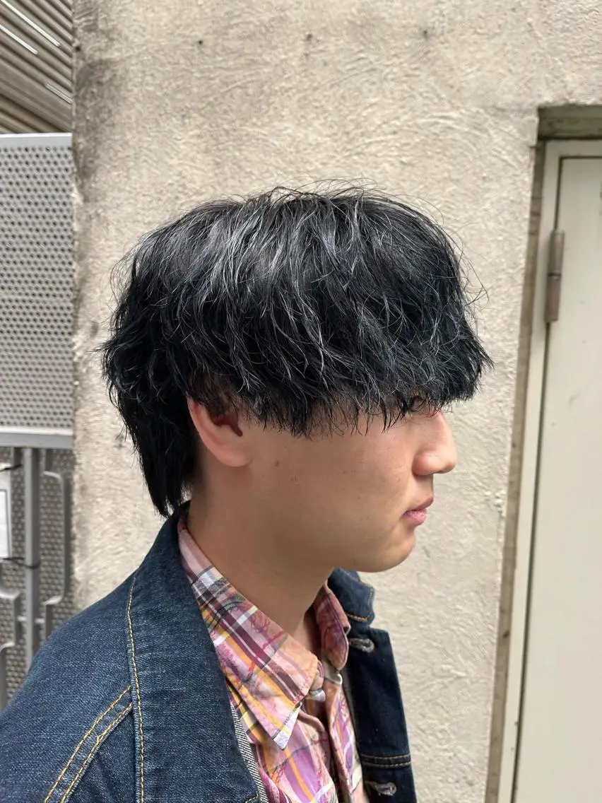 ショート パーマ メンズ カット パーマ トリートメント ヘアセット 🏆メンズヘア特化 🥇代表りんぺーのヘアスタイル
