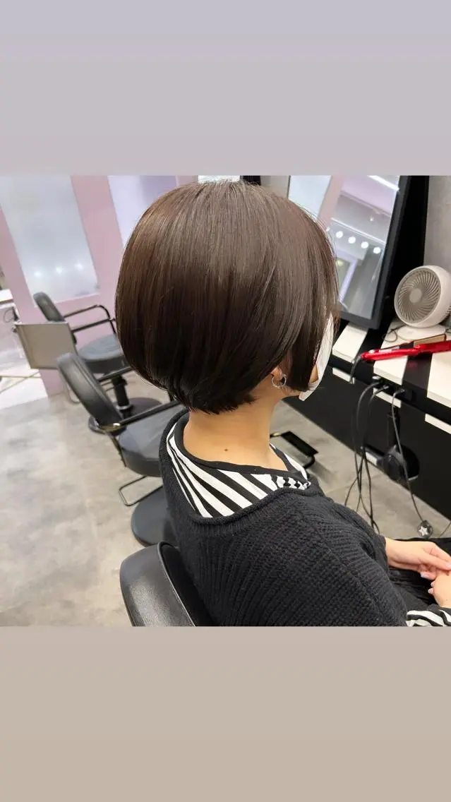 ショート ボブ 縮毛矯正・髪質改善 特化 出納 直起のヘアスタイル