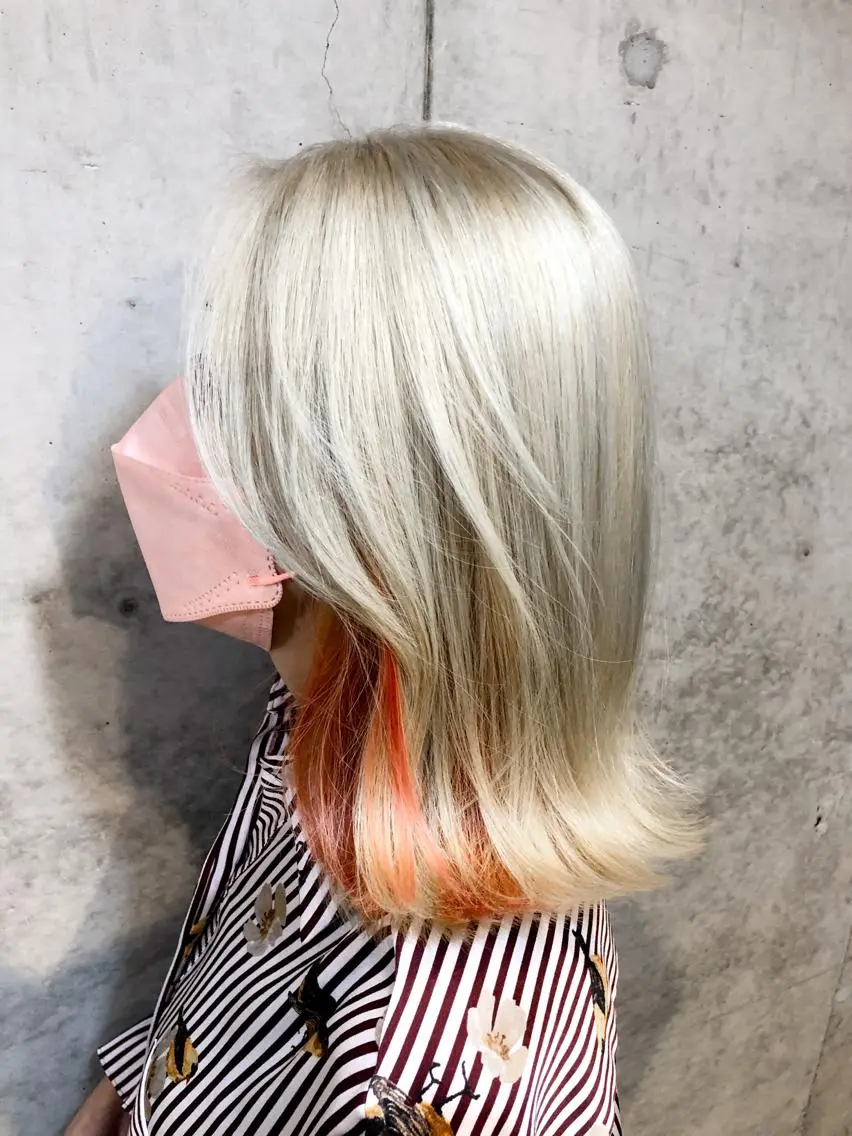 ミディアム カラー パーマ ヘアアレンジ ブリーチ デザインカラー イヤリングカラー ハイライトカラー ハイライト ヘアカラー トリートメント ヘッドスパ 野口 秀人 🫧髪質改善🫧のヘアスタイル