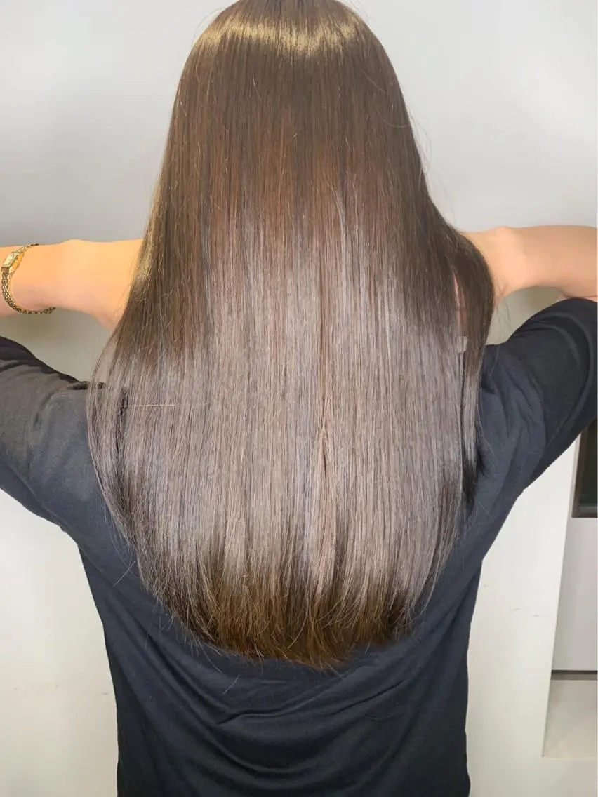ロング トリートメント 酸熱トリートメント エクステ KAZUMAのヘアスタイル