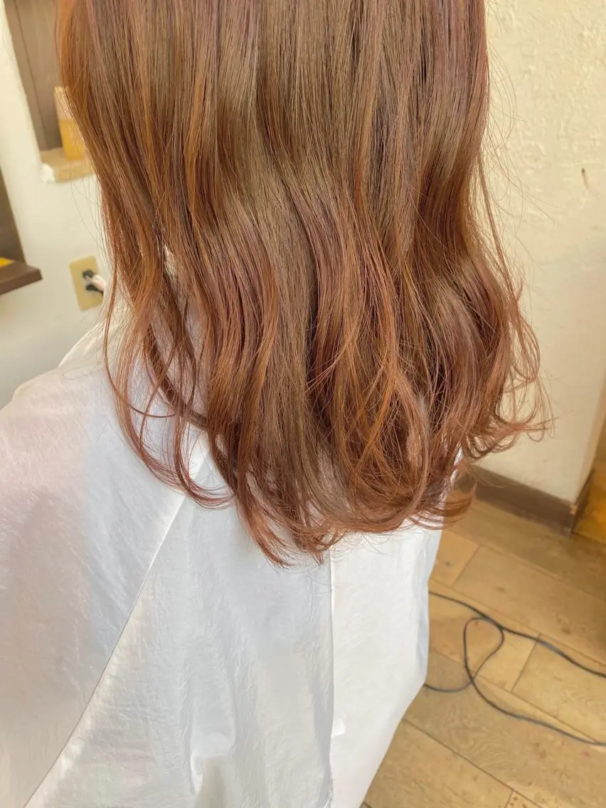 ミディアム カラー ヘアアレンジ 桑原 菜摘のヘアスタイル
