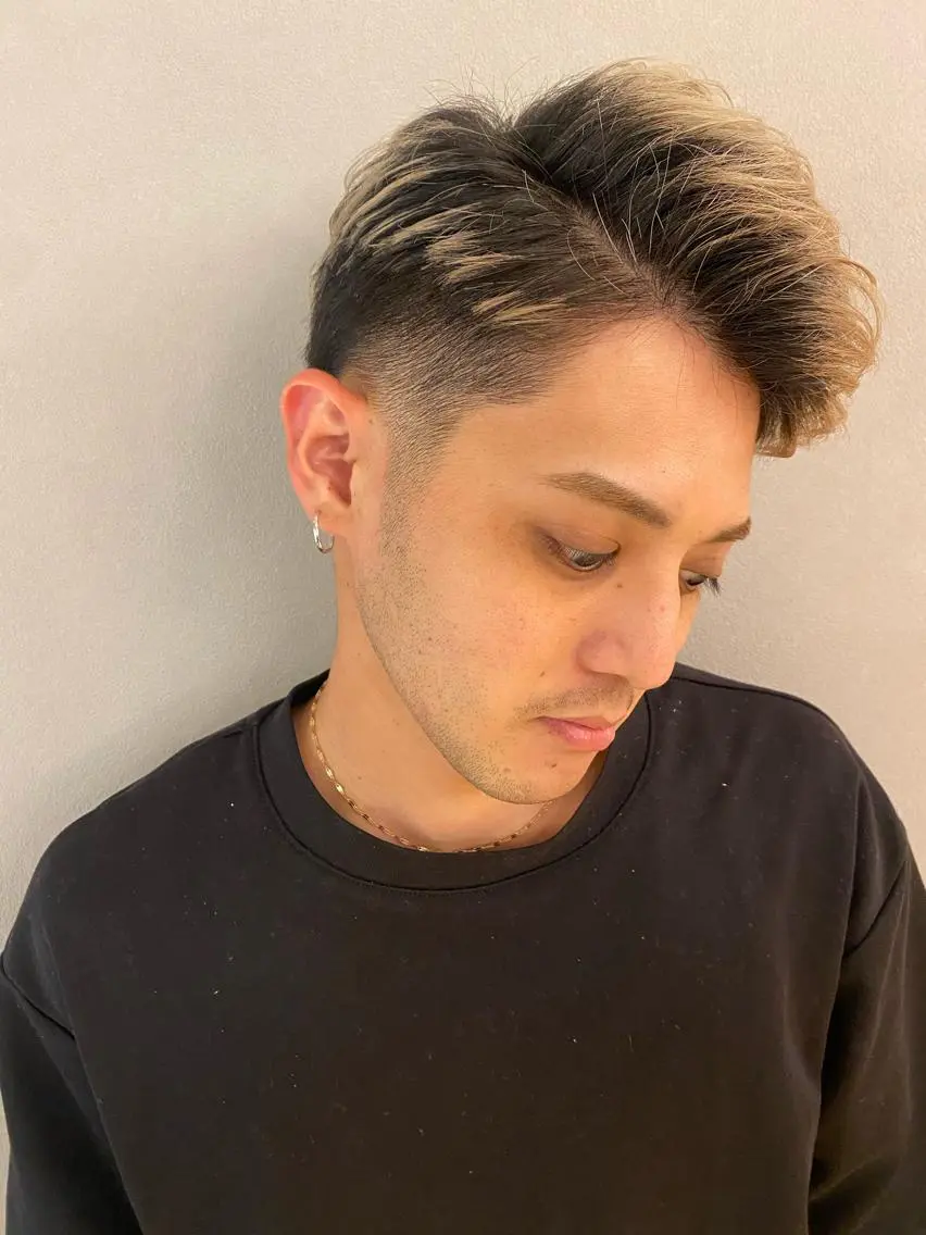 メンズ unopulir 景山 凌のヘアスタイル