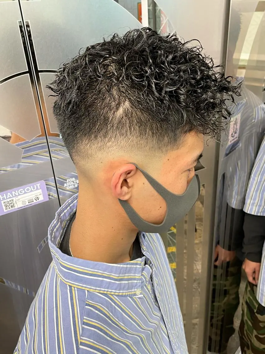 パーマ メンズ 渋谷/フェード/ 國分 翔のヘアスタイル
