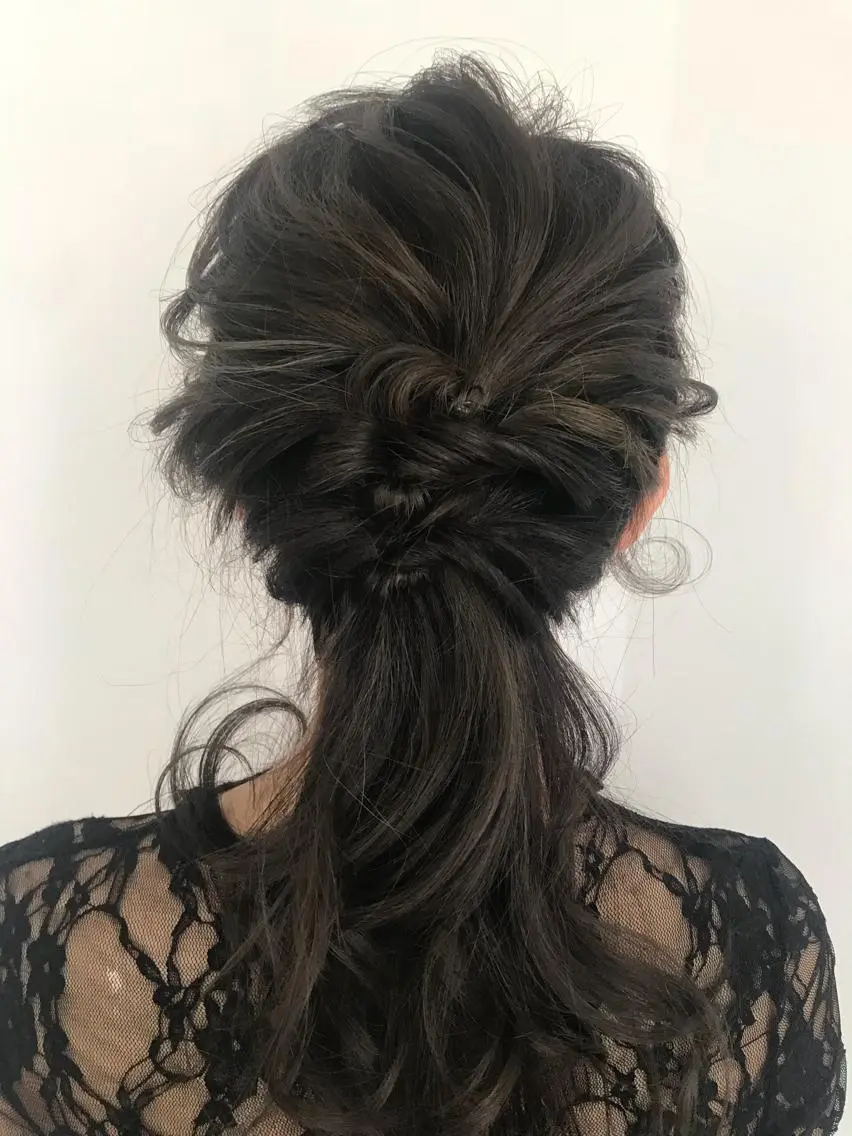 ロング ヘアアレンジ 結婚式・ブライダル ヘアセット 月100人以上 髪質改善施術｜谷口のヘアスタイル