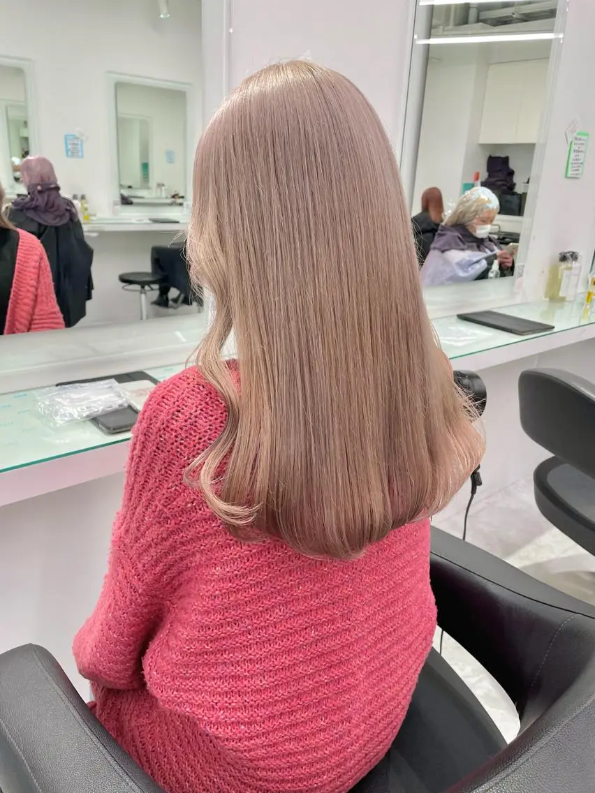 ロング カット ヘアカラー トリートメント ブリーチなしカラー/ レイヤー🎀天神のヘアスタイル
