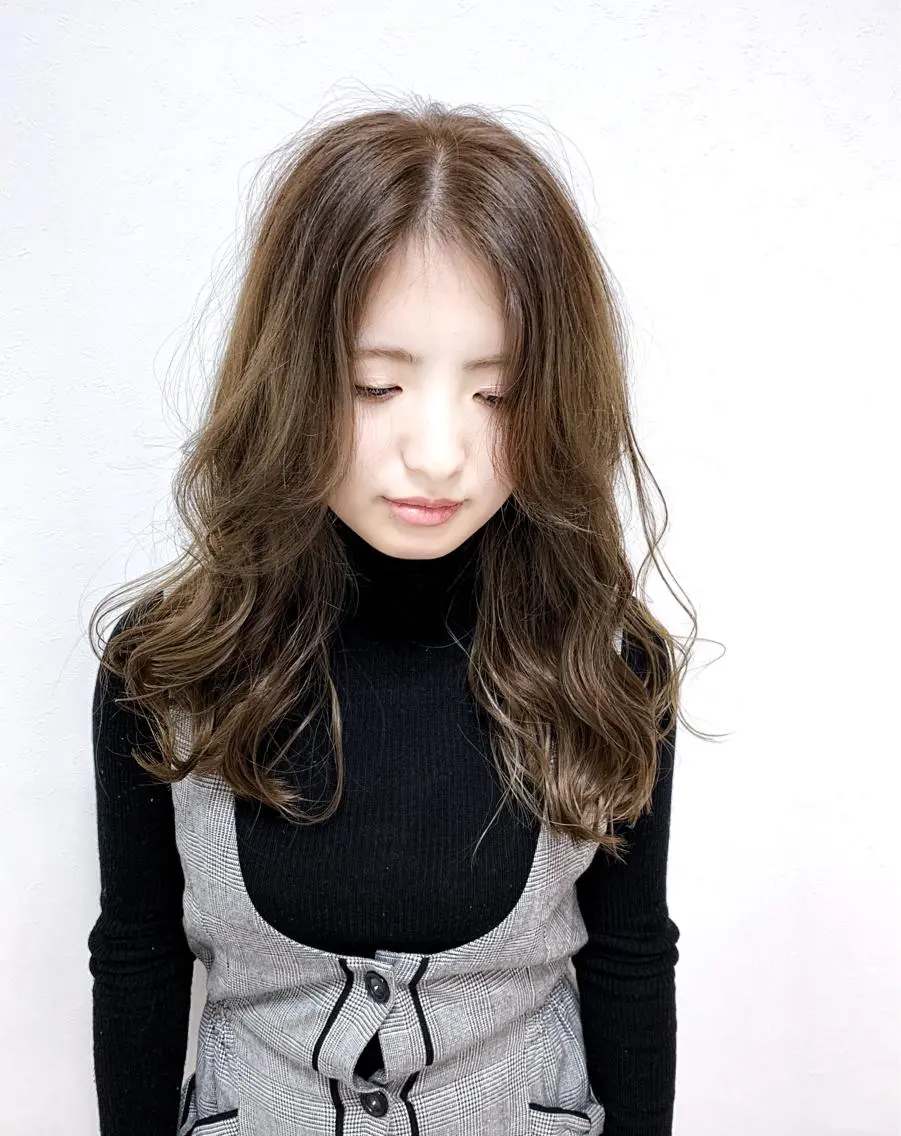 ロング カラー カット 縮毛矯正 トリートメント 🍀ナガヤマ ヒデアキ🍀のヘアスタイル