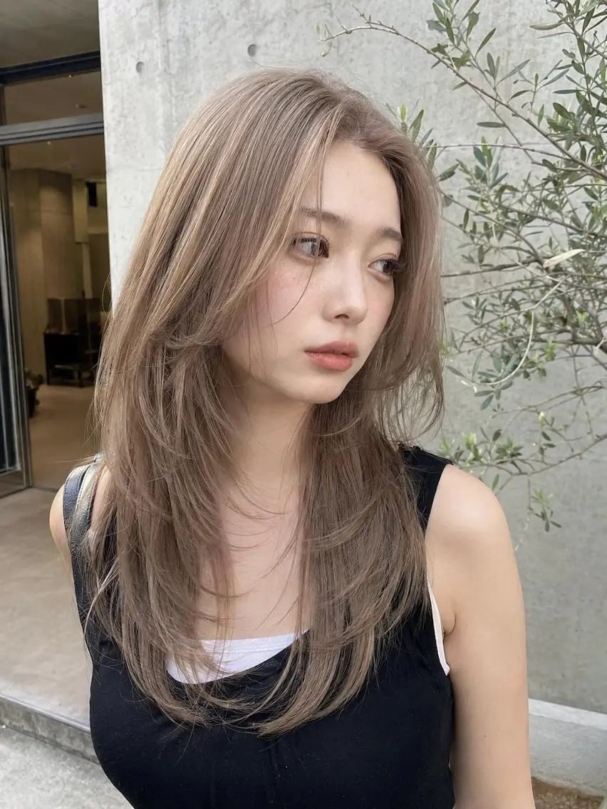 ミディアム ヘアカラー ❄️透明感カラー❄️ メンズ✂️TOWAのヘアスタイル