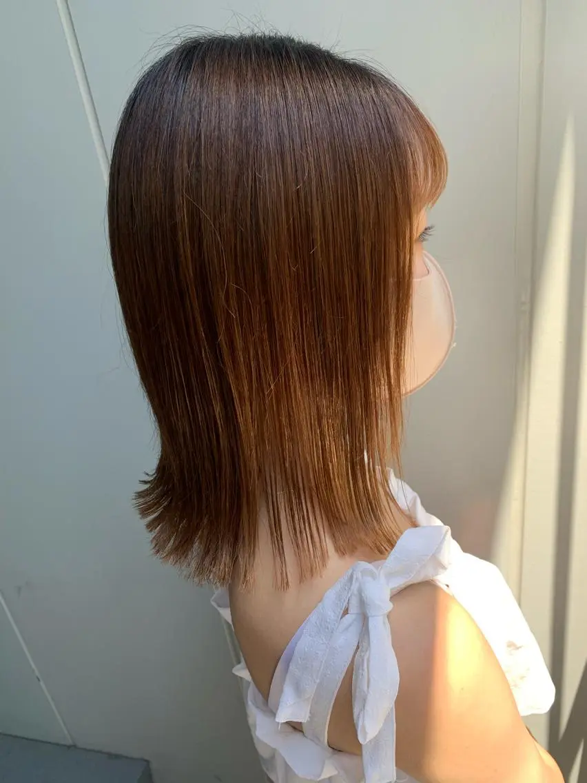 セミロング カラー パーマ トリートメント ストレートパーマ 明治神宮前 NANAMIのヘアスタイル