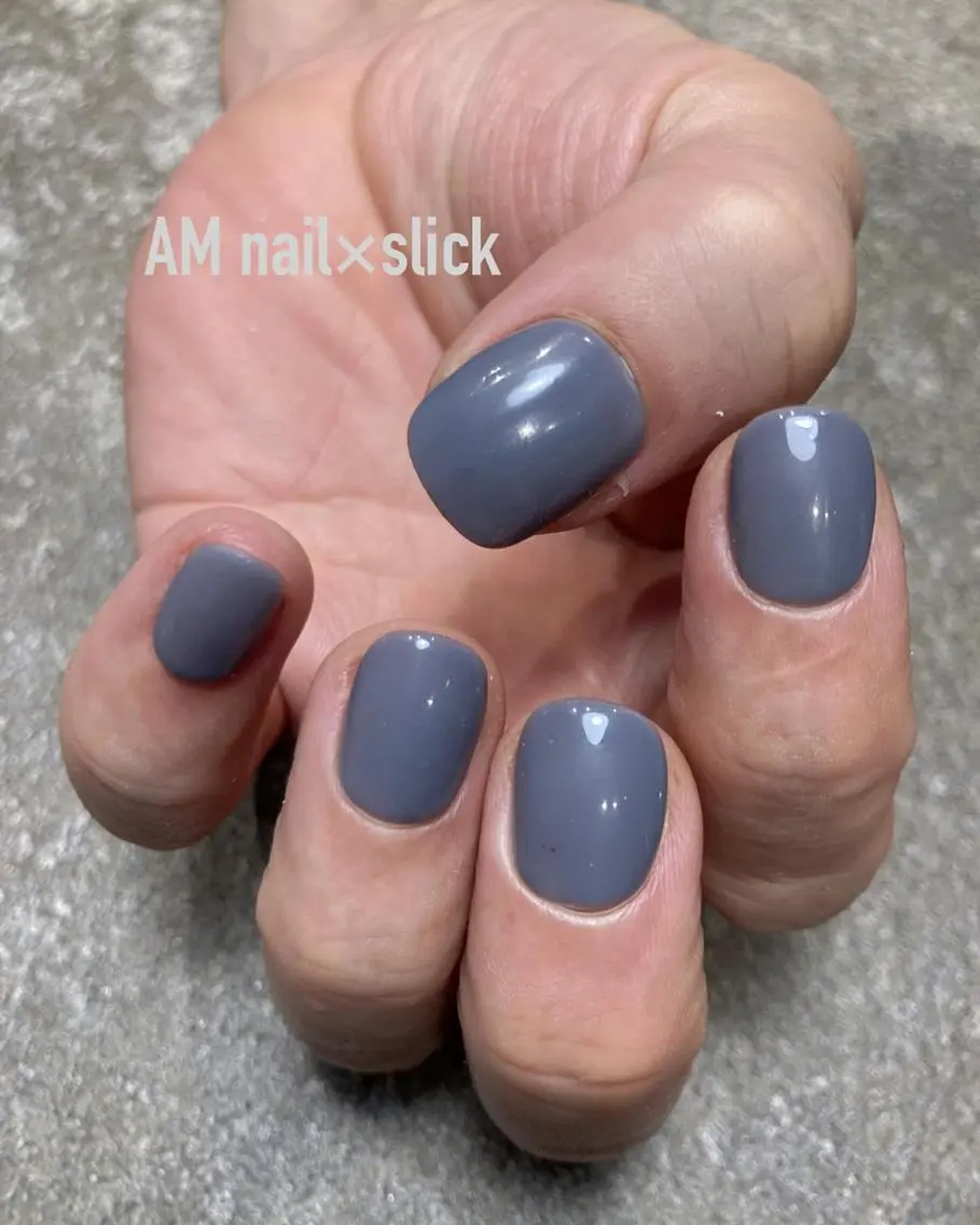 ネイル オフィスネイル ワンカラーネイル シンプルネイル ハンドネイル Am:nail 柏 SUE（スゥ）のネイルデザイン