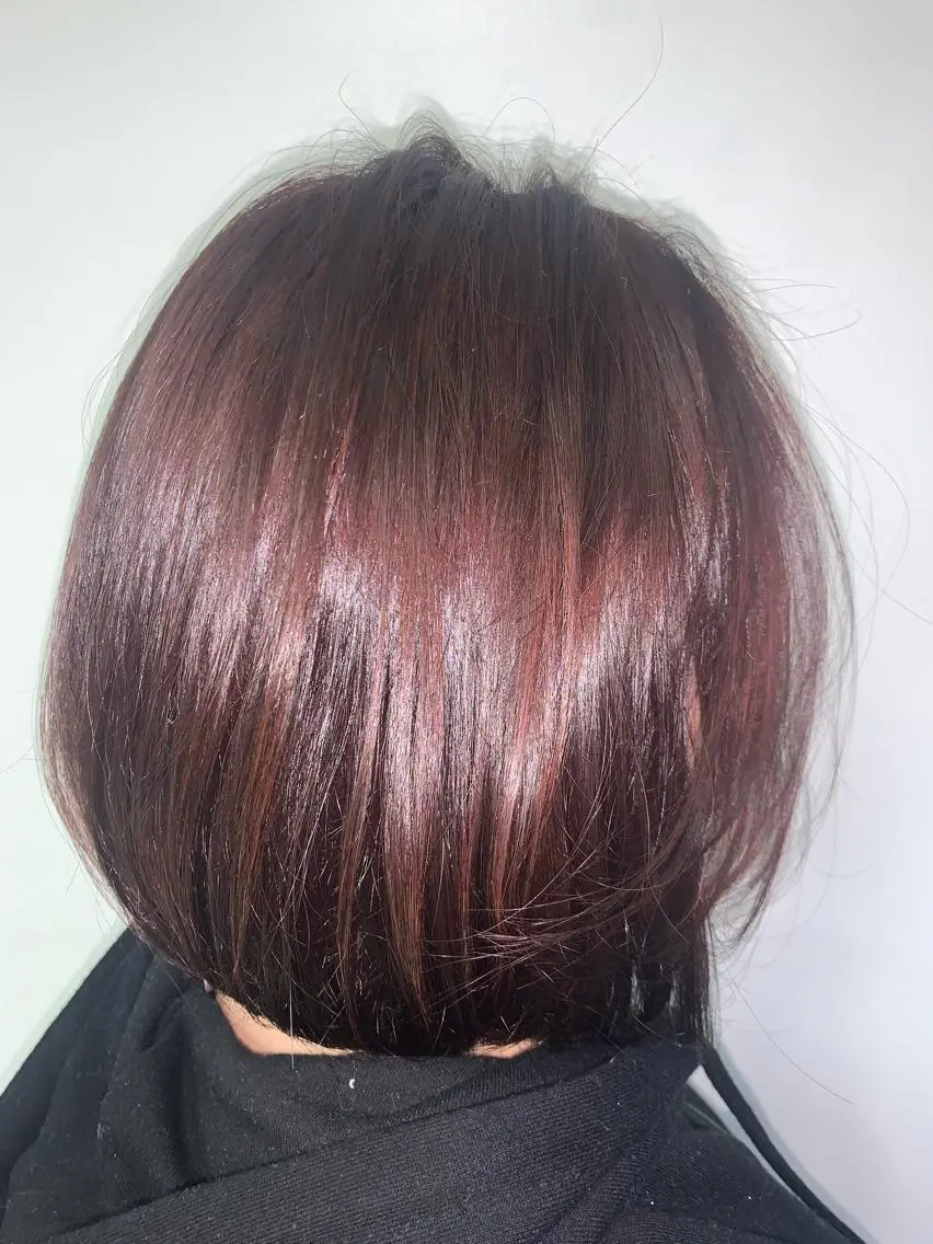 ショート カラー イルミナカラー レッドカラー BASSA ANNEX店のヘアスタイル