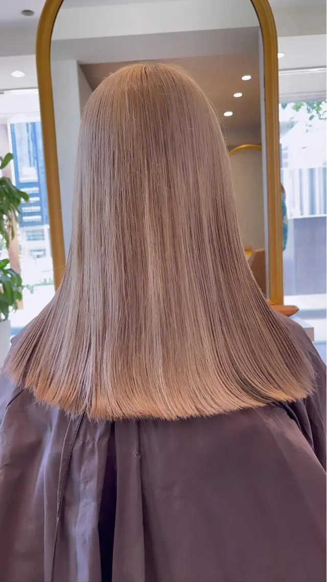 ミディアム 髪質改善 BRIDGE あきらのヘアスタイル