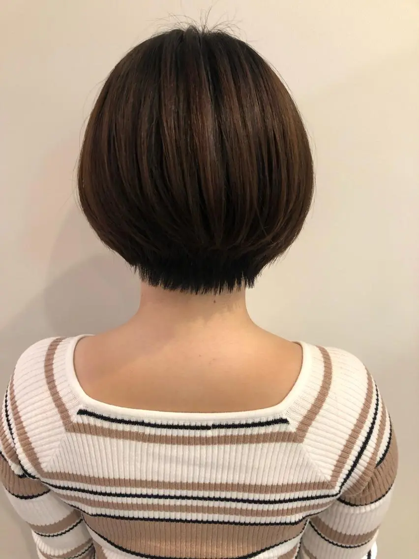 ショート ショートボブ ボブ ショートヘア カット トリートメント 髪質改善/レイヤー/ お顔まわり/Ami.のヘアスタイル