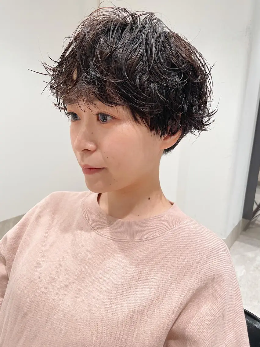 ショート パーマ ショートヘア カット パーマ トリートメント センスをお届けします 大谷将生infpのヘアスタイル