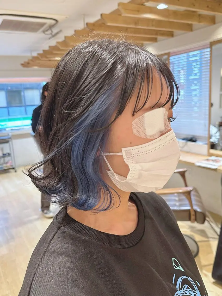 ミディアム カット ヘアカラー 新宿 木下拓哉のヘアスタイル
