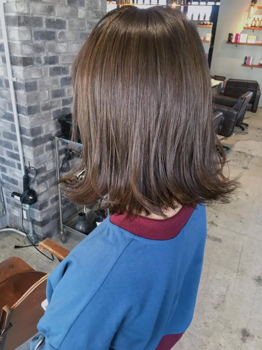 ミディアム カラー パーマ アッシュ 代表 中島貴志のヘアスタイル