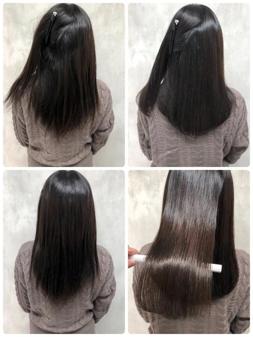 セミロング カット 縮毛矯正 トリートメント あなた史上 最高を提供のヘアスタイル
