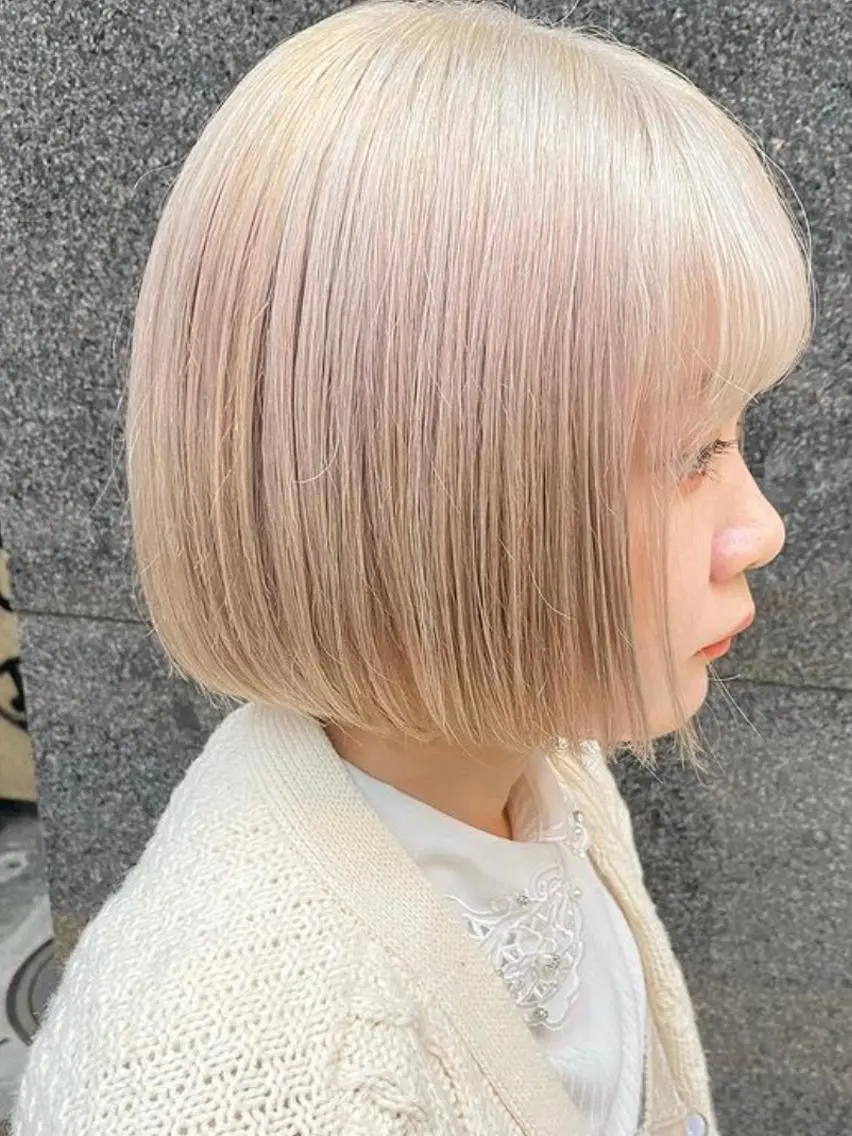 ショート カラー アッシュ ベージュカラー ブリーチ ダブルカラー グレージュ 🧡色落ちまで2度 楽しめる🧡ヨシキのヘアスタイル