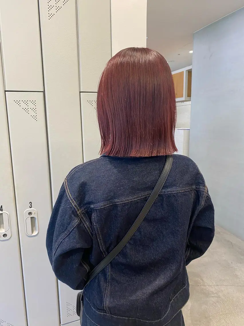 ショート カラー ボブ 、 、のヘアスタイル