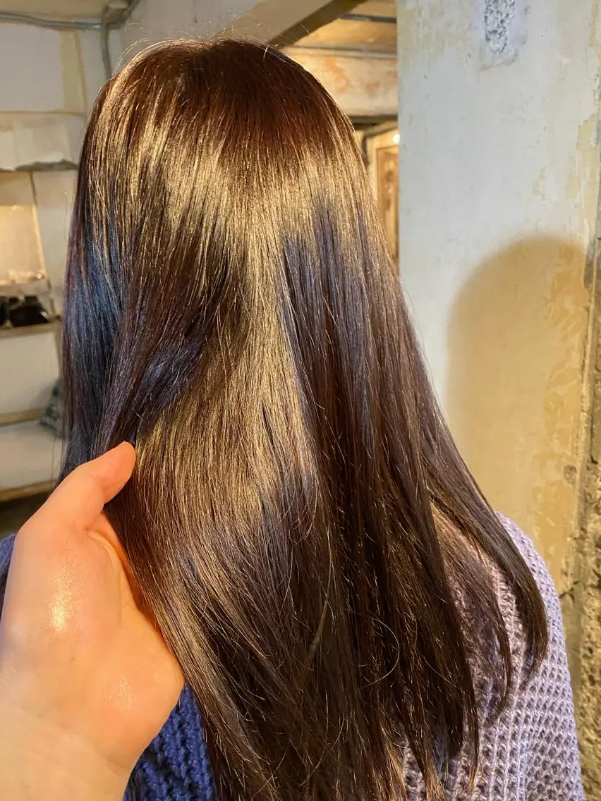 ミディアム カラー パーマ ヘアアレンジ メンズ イルミナカラー トリートメント お任せヘア☘️☘️ 及川渚のヘアスタイル