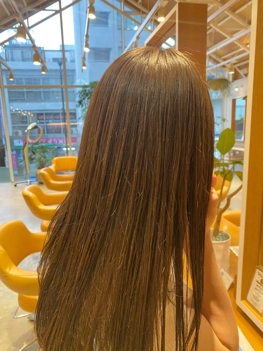 ロング カラー カット ヘアカラー トリートメント 波津久 鈴愛のヘアスタイル