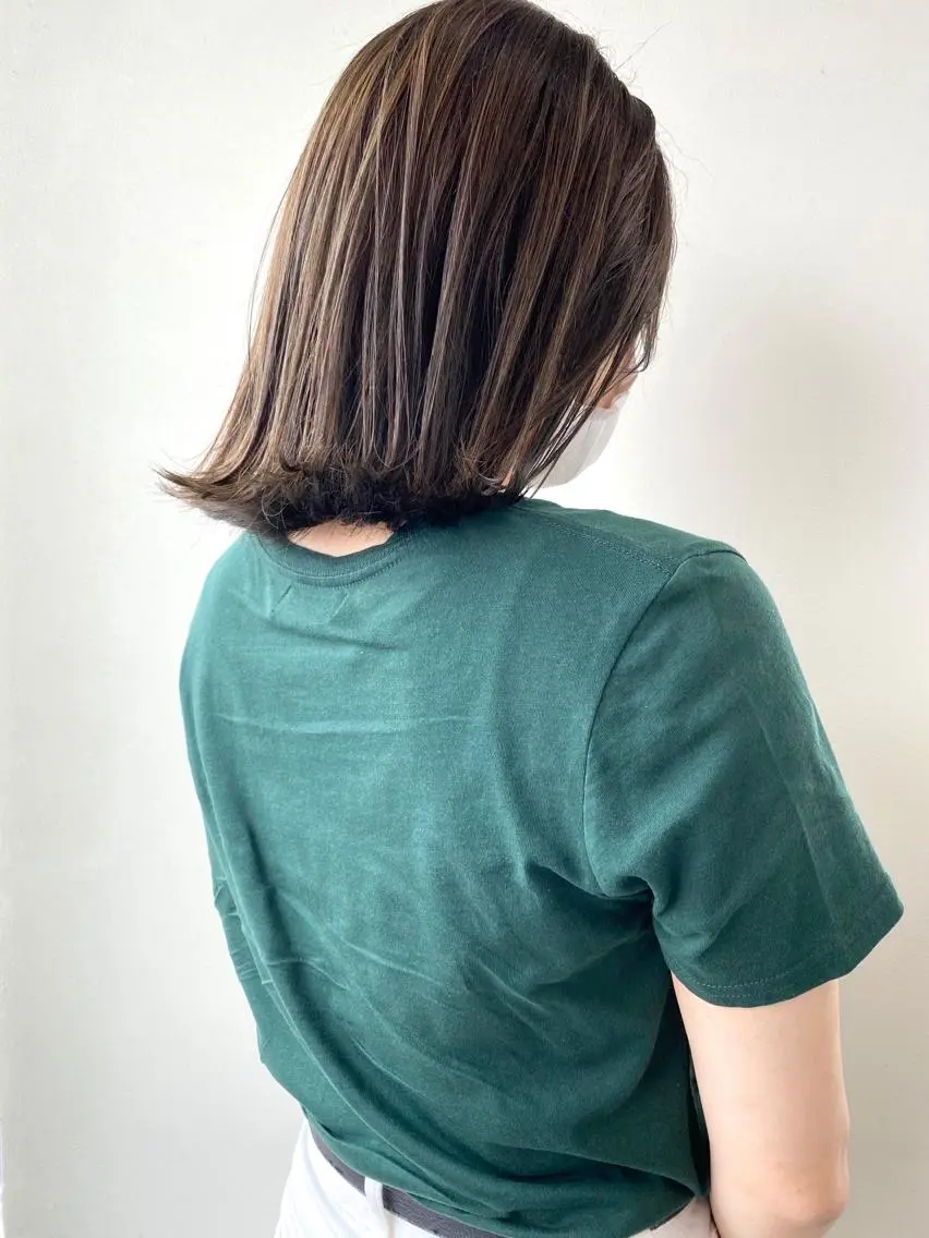 ミディアム カラー 透明感カラー 小澤大輔 YOLO hairのヘアスタイル