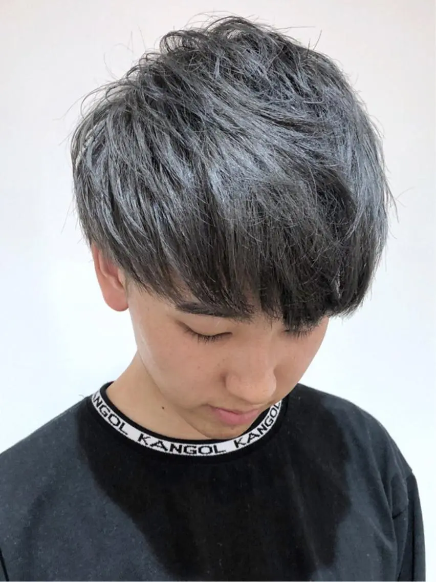 ショート カラー メンズ カット ヘアカラー トリートメント メンズヘア特化 崎田 成人のヘアスタイル