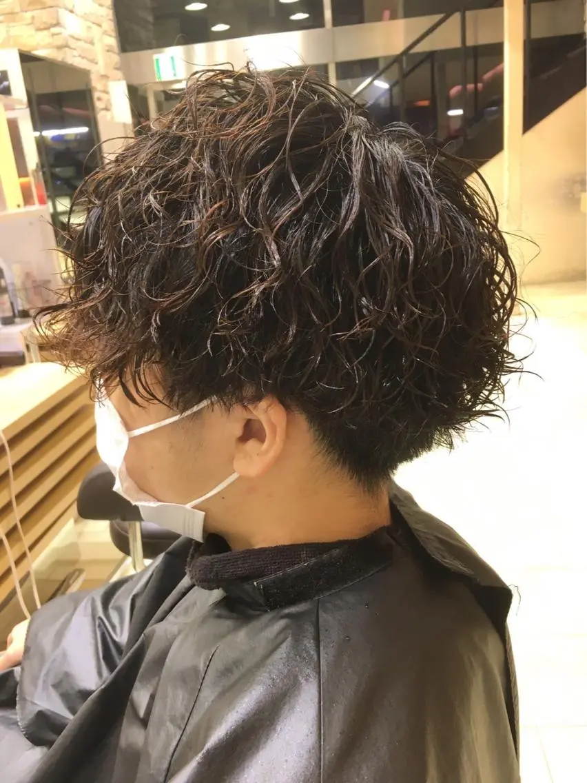 パーマ メンズ 韓国🩶Y2Kネイル 💫くれはのネイルデザイン