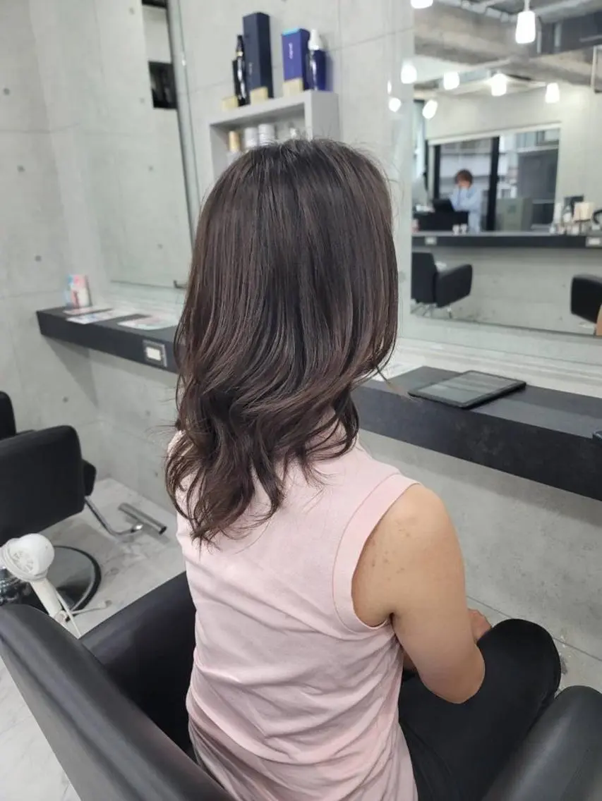 セミロング カラー ブラウンカラー ダークブラウン レイヤーカット ❇️安達 優心❇️ レイヤー/艶髪特化のヘアスタイル