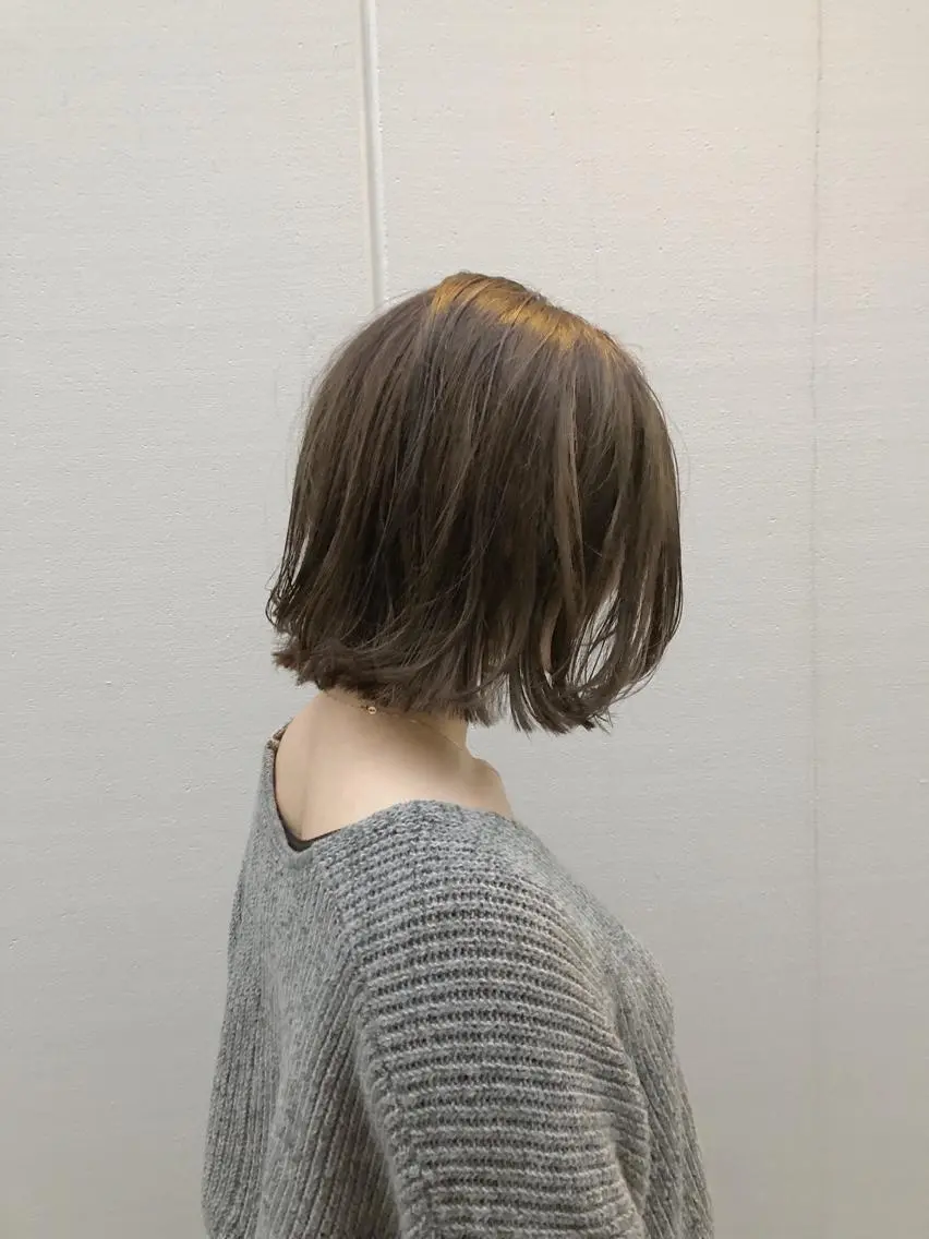 ミディアム カラー ノグチ ユウキ/ボブのヘアスタイル