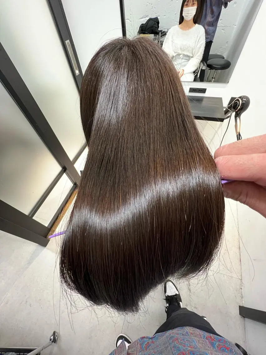 ロング 美髪矯正・ブリーチ 矯正🫧秋元ゆたかのヘアスタイル
