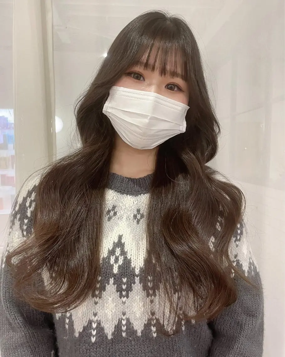 ロング くびれヘア 韓国風ヘア レイヤーカット 韓国ヘア🕊村上 ののこ🕊のヘアスタイル