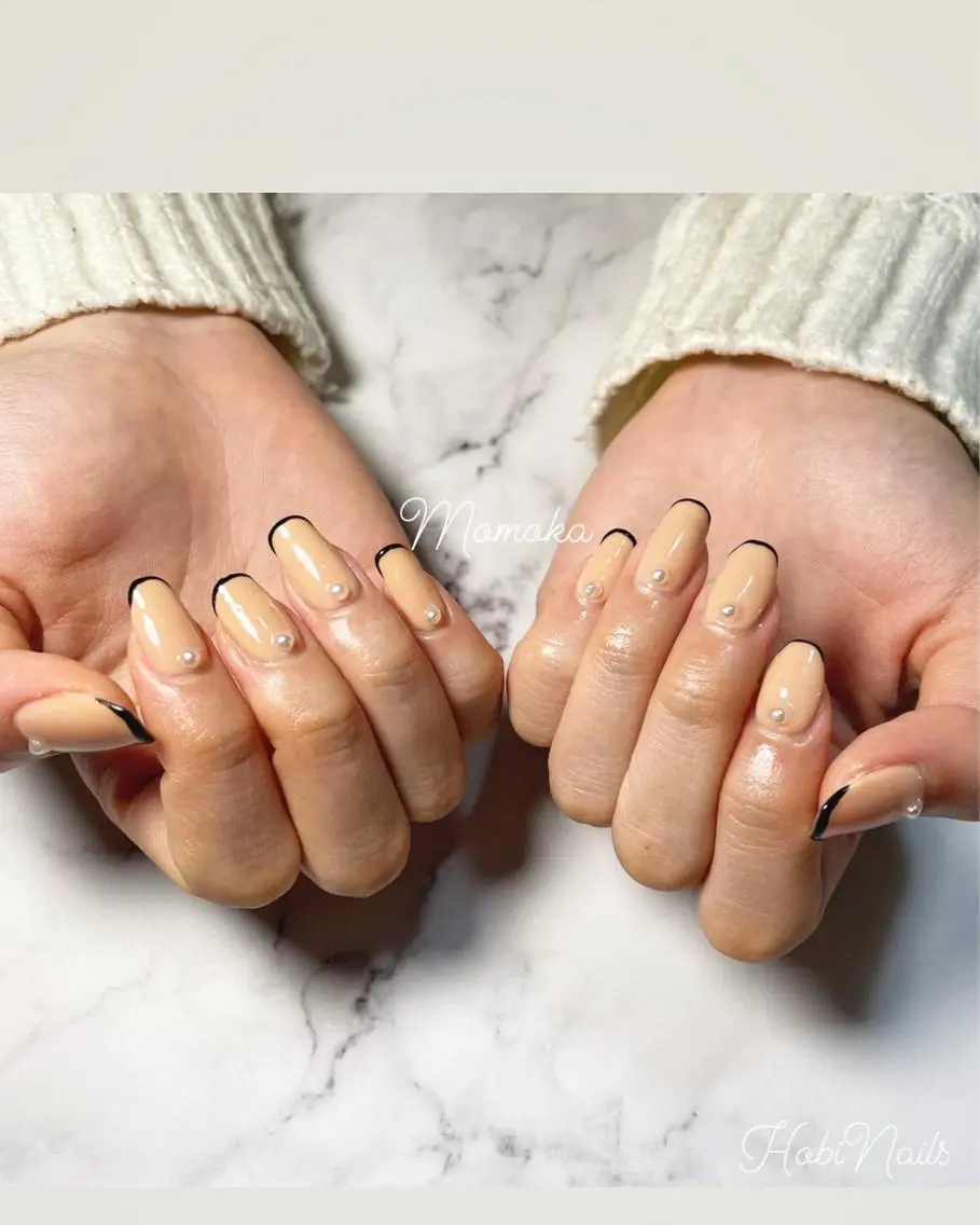 ネイル フレンチネイル Momo nailsalonのネイルデザイン