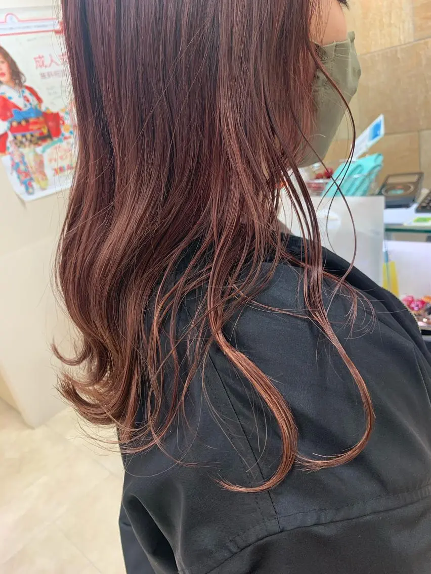 ロング カラー 暖色/ブリーチカラー 🎀 M i k uのヘアスタイル