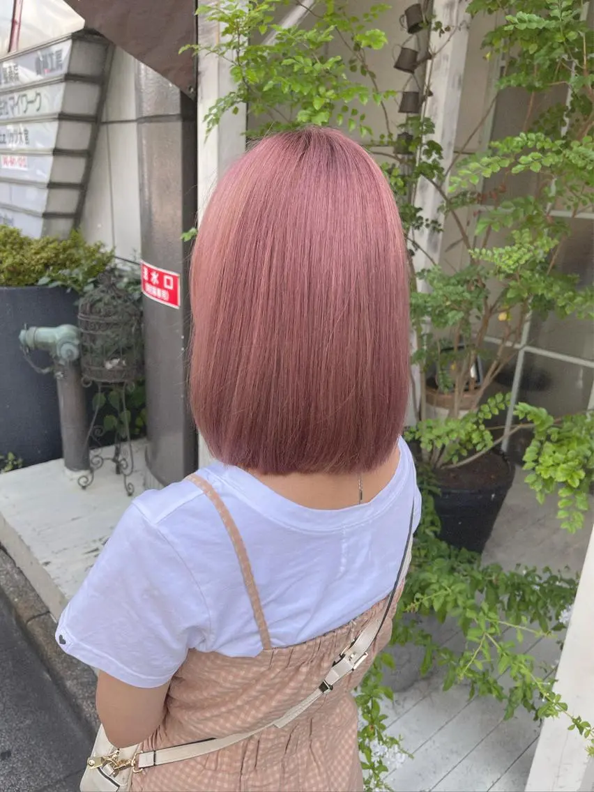 ショート ヘアカラー トリートメント 艶髪カラー😊 西久保光✂️のヘアスタイル