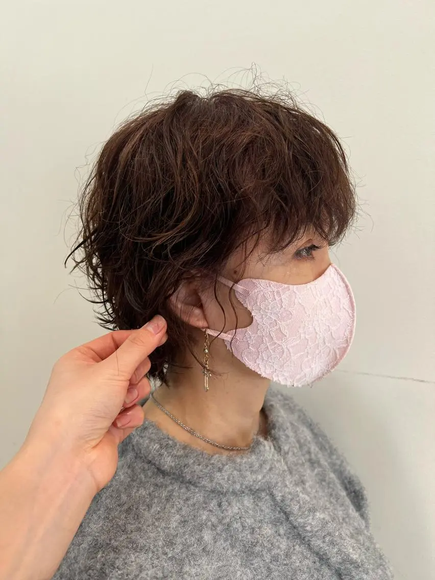 ショート パーマ ショートヘア akari/髪質改善 /ブリーチ/名古屋のヘアスタイル