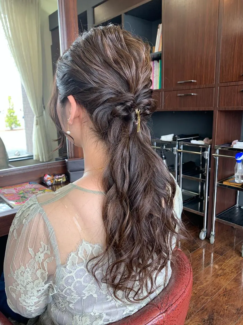 ヘアアレンジ おせ ちさとのヘアスタイル