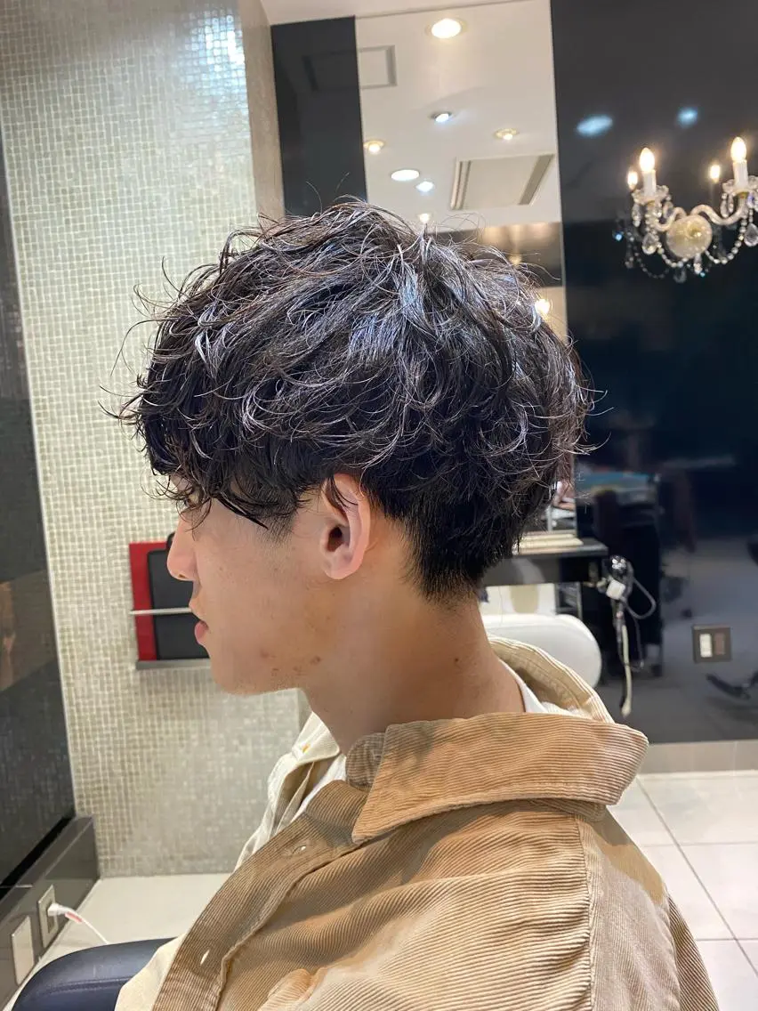 ショート パーマ メンズ メンズ特化🔥 アサオカカズキのヘアスタイル