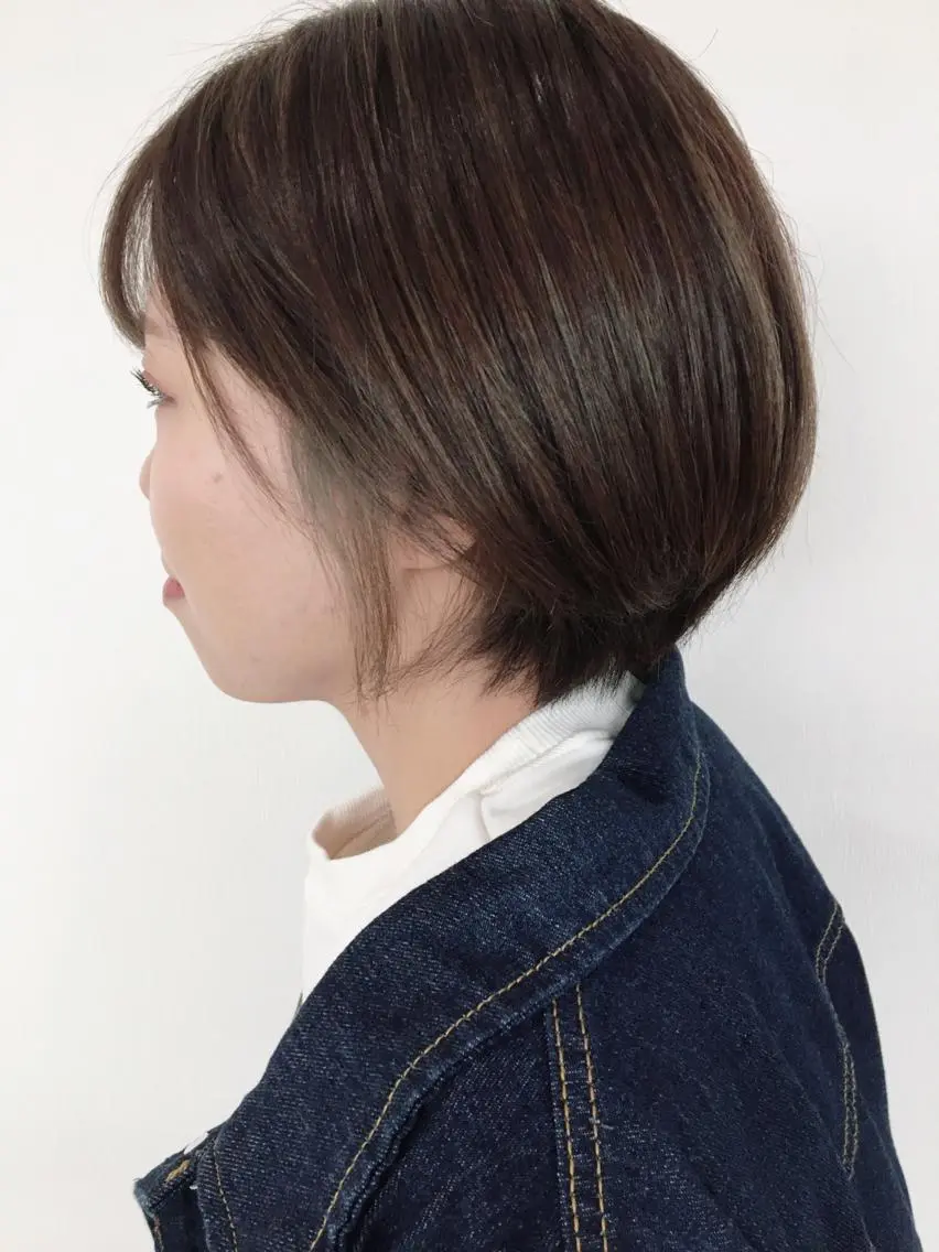 ショート カラー インナーカラー 🤍透明感カラー🤍 三浦瑠璃のヘアスタイル