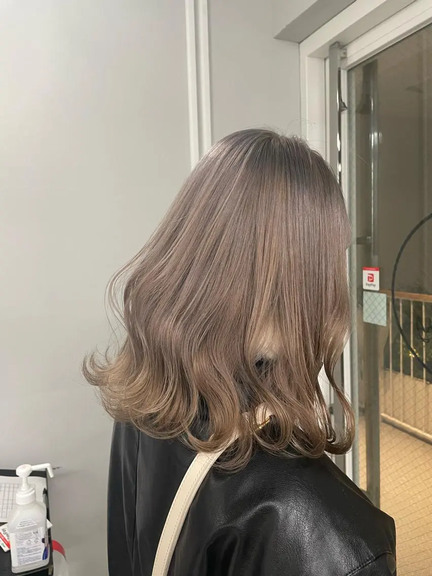 ミディアム カラー カット パーマ トリートメント ヘアセット メンズモテパーマ💙 fuwaのヘアスタイル