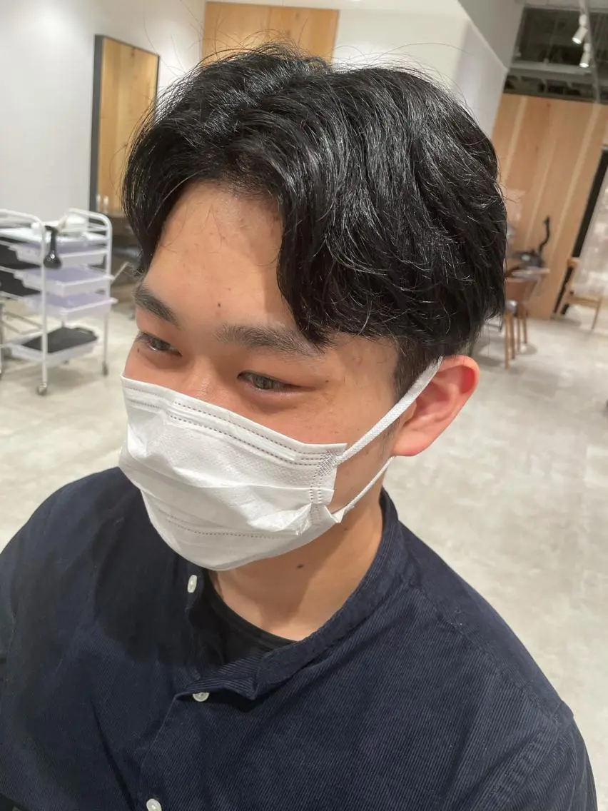 ショート カラー パーマ ヘアアレンジ メンズ パーソナルカラー合わ せたカラー🤍なつみのヘアスタイル