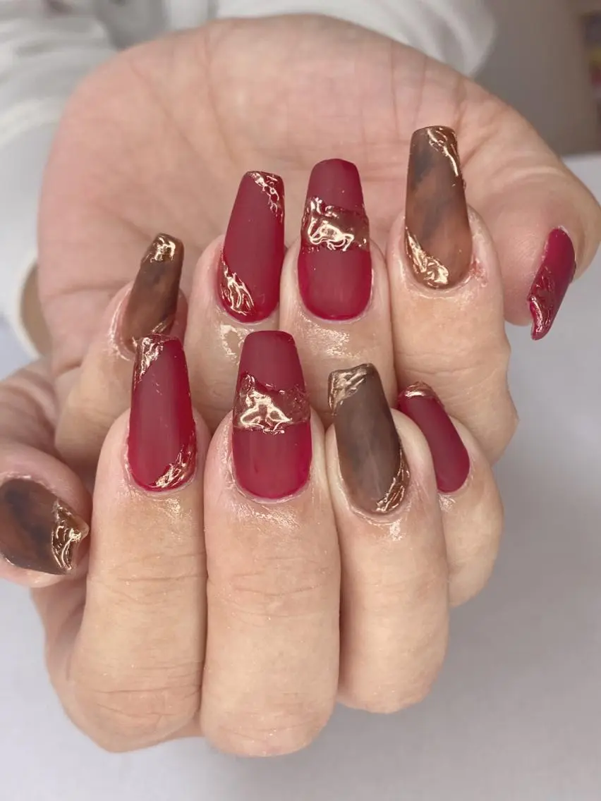 ネイル アニマル柄 アートネイル オーロラネイル 桜ネイル クリアネイル Ｎail Ｓalon ertiのネイルデザイン