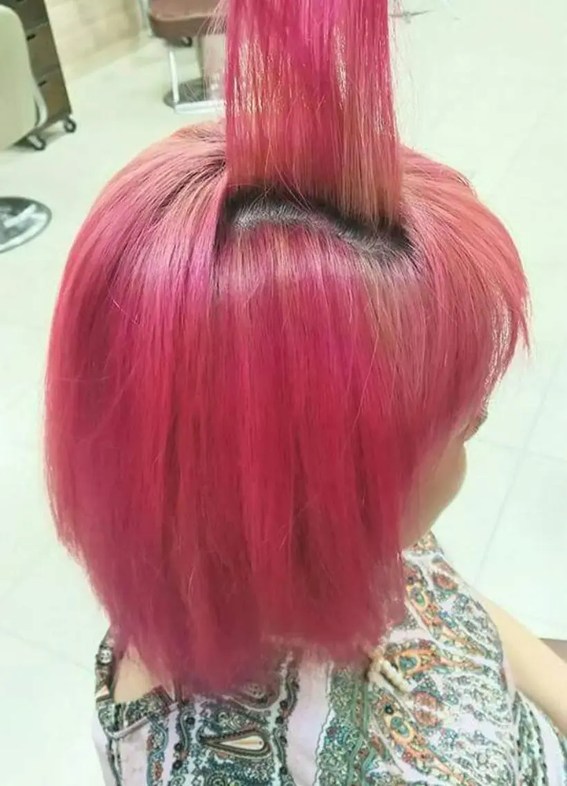 ショート ミディアム カラー メッシュ ピンクカラー トリートメント 【Sweep】おじま のぞみのヘアスタイル
