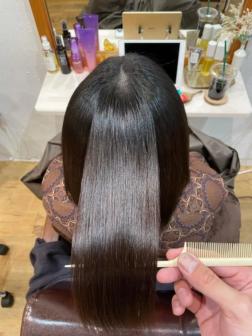 ロング カラー ヘアアレンジ 美髪矯正/髪質改善 レガロ堺市伏尾/松田のヘアスタイル