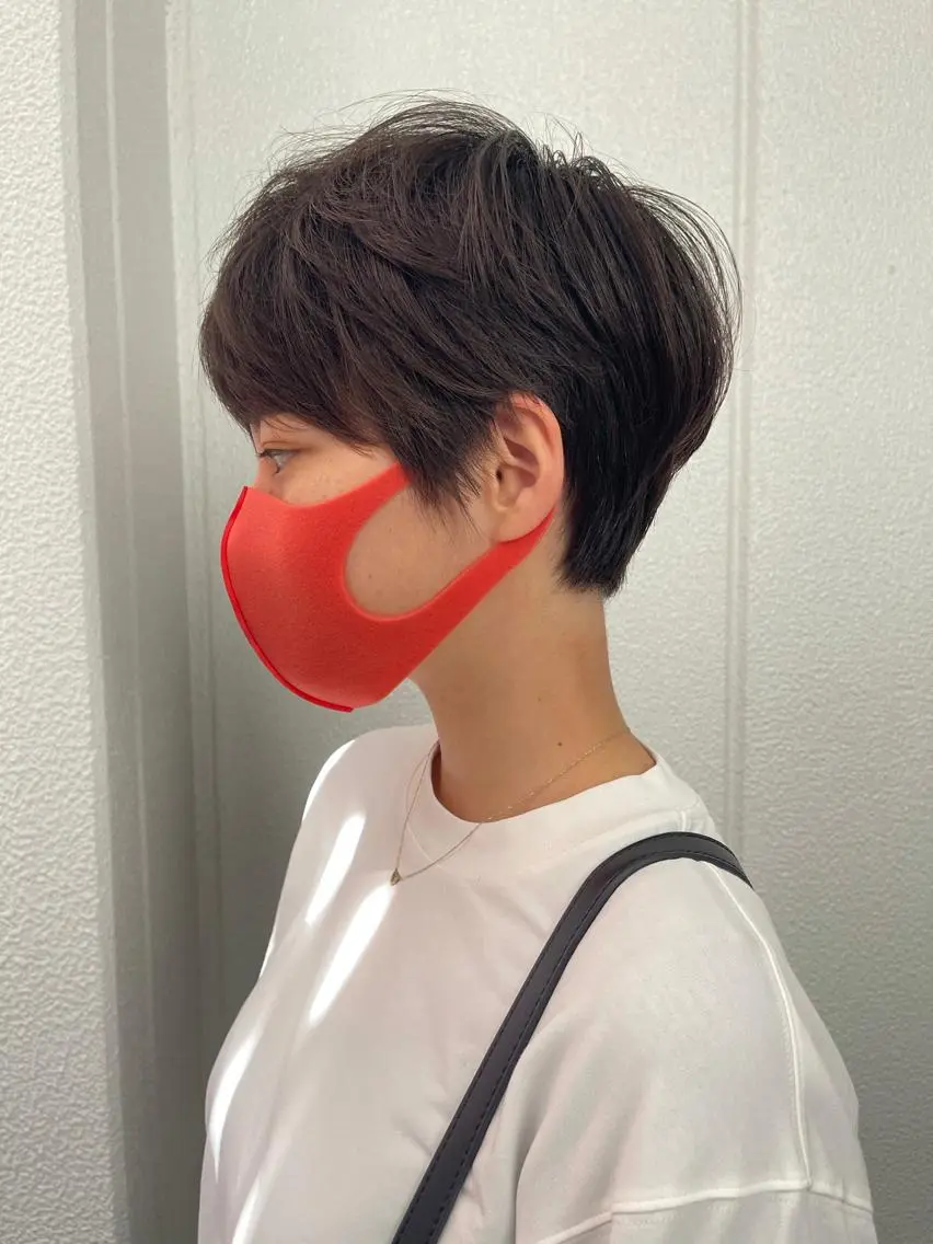 ショート ショートヘア カット ショートヘア💫 ハイトーン西田拓馬のヘアスタイル
