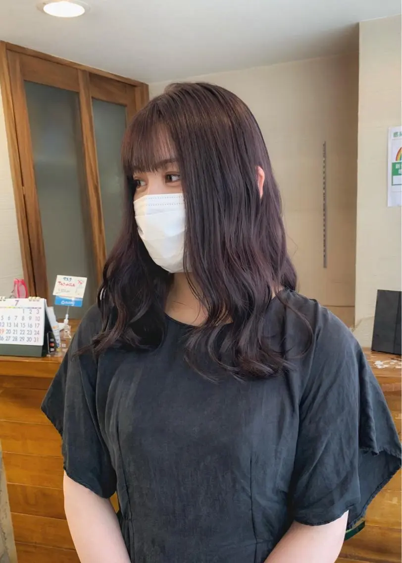 ミディアム カラー ベージュカラー ラベンダーカラー ラベンダーベージュ ヘアカラー トリートメント 矢野 晃平のヘアスタイル