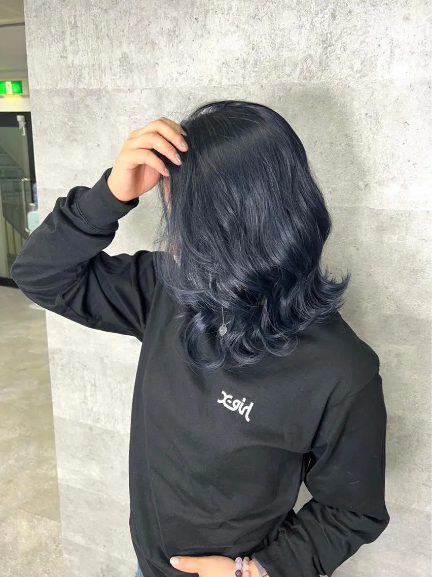 ミディアム カラー ヘアカラー トリートメント 髪質改善/堀江 ケアカラーtoshiのヘアスタイル