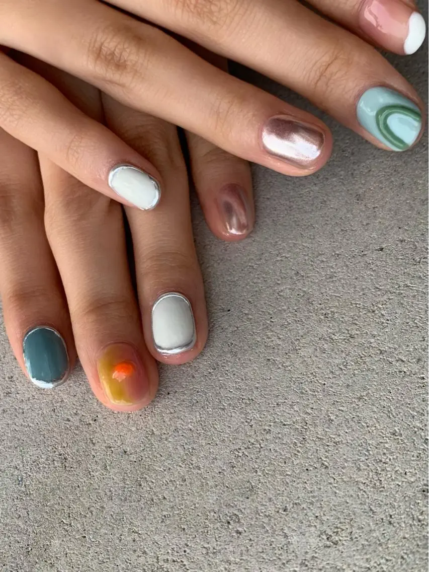 ショート ネイル LUNA Nail salon💕のネイルデザイン