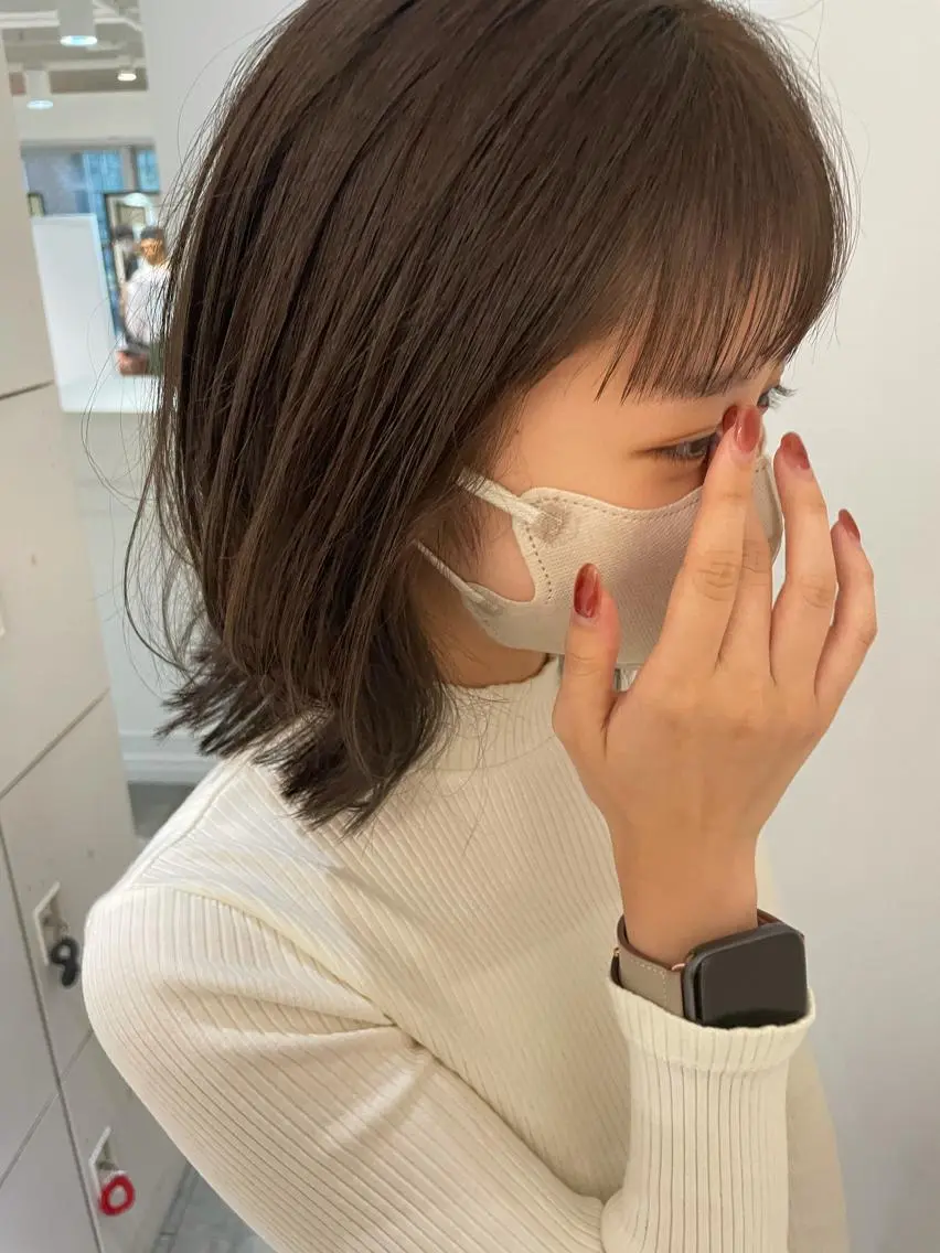 ミディアム カラー 大人ボブと似合 わせカラー/馬場 翼のヘアスタイル