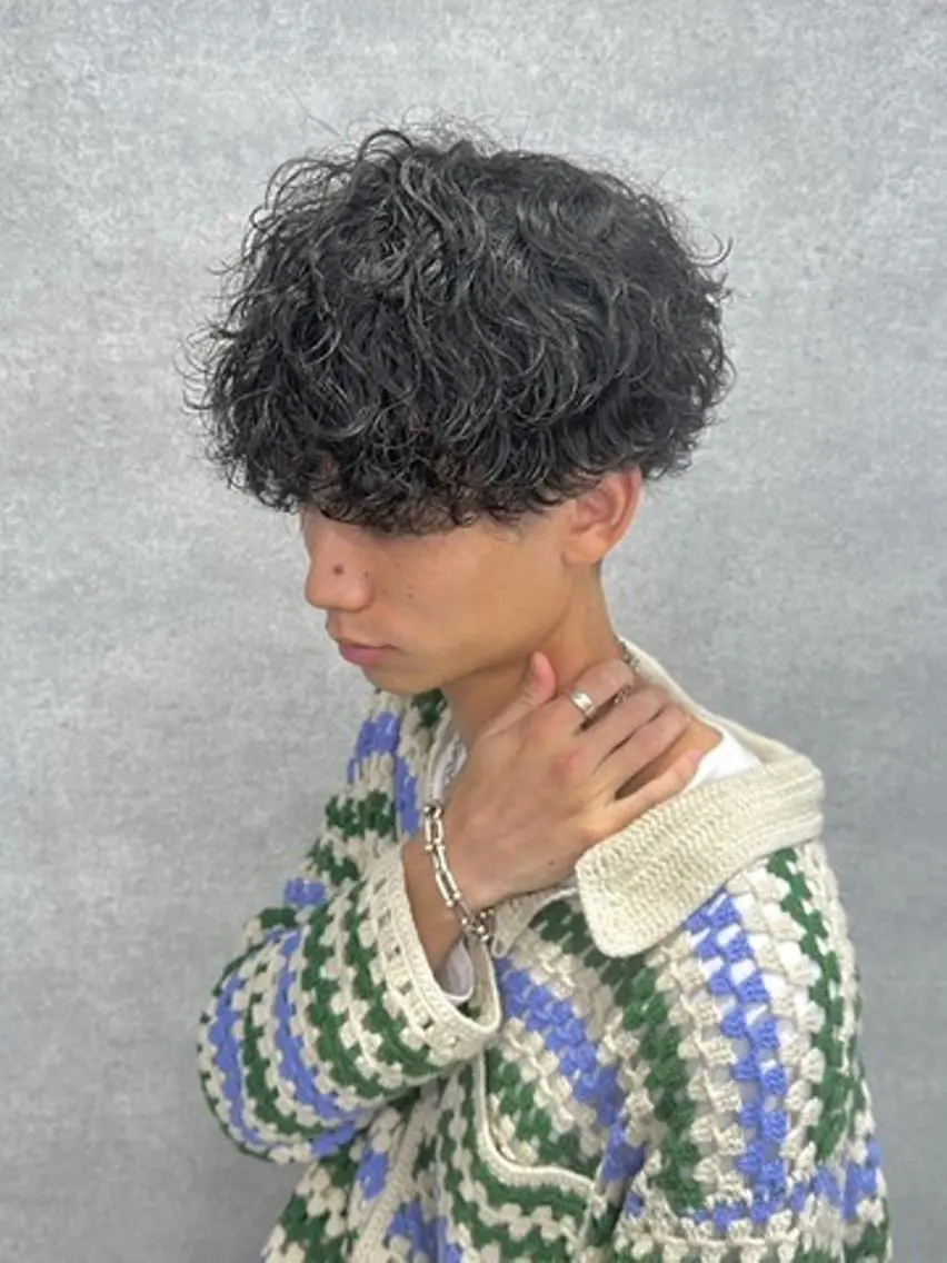 カラー メンズ専門/パーマ 特化/札幌⚡️のヘアスタイル
