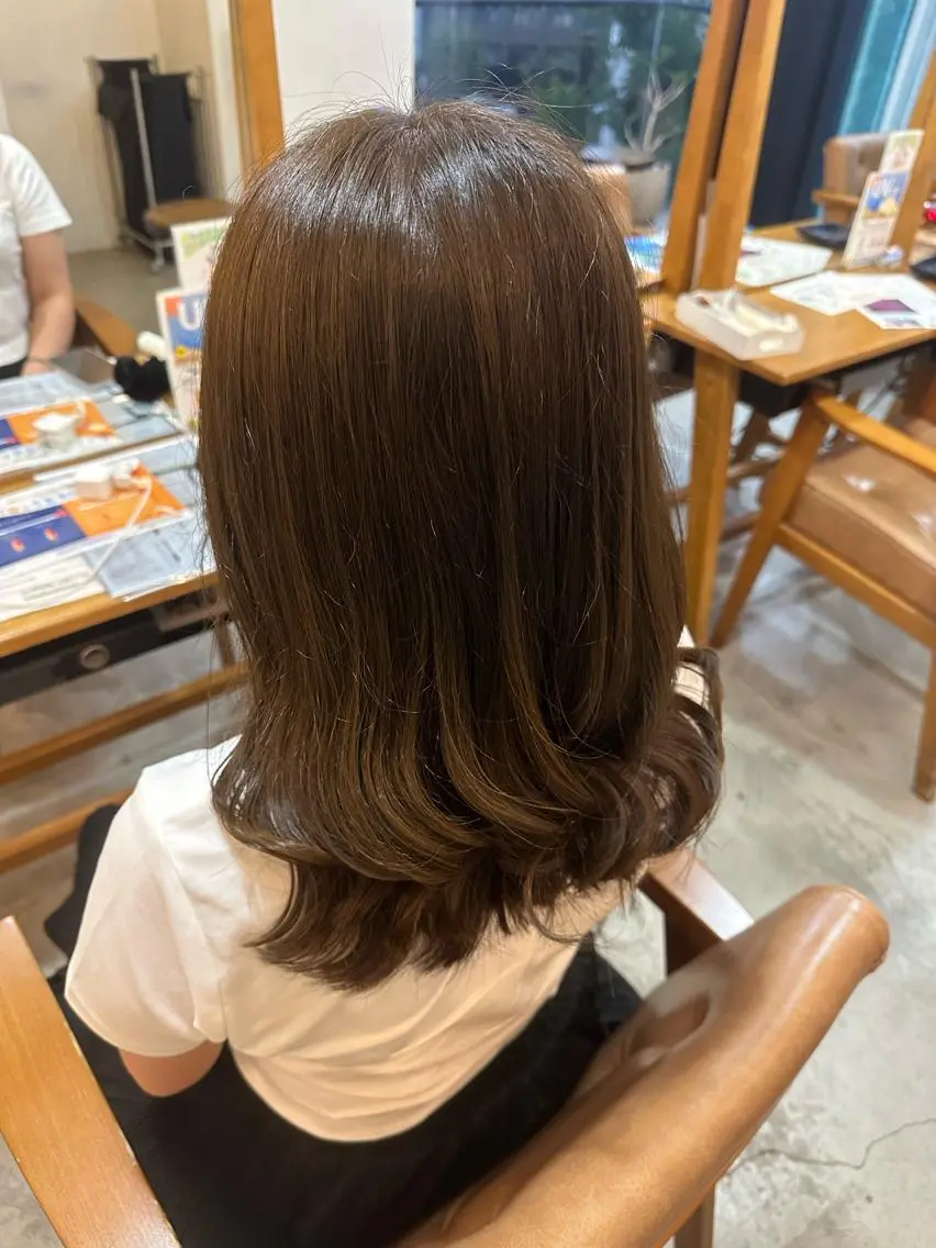 セミロング 池戸 結蘭のヘアスタイル